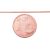 Zelta ķēdīte Kartjē 1 mm, dimantu apstrādājums #1400027(Au-R), Sarkanais Zelts 585°, garums: 40 cm, 1.42 gr.