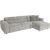 Corner sofa BELISMA RC, grey