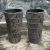 Plant holder WICKER D28xH50cm, grey