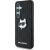 Karl Lagerfeld Leather Monogram Pin Logo Choupette Head Aizsargapvalks Priekš Samsung Galaxy S25 Plus