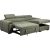 Corner sofa bed ODELIA RC, light green
