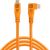 Tether Tools кабель USB-C - USB-C TetherPro Optima 10G Right Angle 3 м, оранжевый