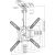 Multibrackets MB-3090 потолочный кронштейн для телевизора 23"-55" / 20kg