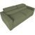 Sofa bed KINGSTON 3-seater, light green