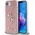 Guess PU Fixed Glitter 4G Metal Logo Case Aizsargapvalks priekš Appe iPhone 16e