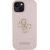 Guess PU Grained 4G Metal Logo Case Aizsargapvalks priekš Apple iPhone 15