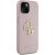 Guess PU Grained 4G Metal Logo Case Aizsargapvalks priekš Apple iPhone 15