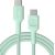 Kabelis Green Cell PowerStream USB Type-C Male - USB Type-C Male 100W Mint Green 2m