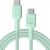 Kabelis Green Cell PowerStream USB Type-C Male - USB Type-C Male 100W Mint Green 1.2m