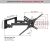 Barkan BM464L 13"-90" lygiam/lenktam TV, 4 lankstų, sieninis, prailgintas