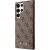 Guess GUHCS23LG4GFBR S23 Ultra S918 brązowy|brown hard case 4G Metal Gold Logo