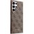 Guess GUHCS23LG4GFBR S23 Ultra S918 brązowy|brown hard case 4G Metal Gold Logo