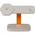 CANYON Wireless Charging Station Hexagon 310 3in1 LightGrey/Orange