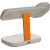 CANYON Wireless Charging Station Hexagon 310 3in1 LightGrey/Orange