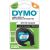 Dymo лента для этикеточного принтера LetraTag Plastic 12 мм x 4 м, черный/белый