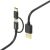 Hama 00178327 2-in-1 Micro-USB Cable with USB Type-C Adapter 1m Black