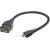 Hama 00173892 USB 2.0 Adapter Cable, OTG micro B plug - A socket 15cm black