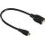 Hama 00173892 USB 2.0 Adapter Cable, OTG micro B plug - A socket 15cm black
