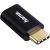 Hama 00178399 Adapter, micro USB to USB Type-C plug, Black Aдаптеры