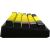 Wireless mechanical gaming keyboard Pro, 2.4 GHz, BT, RGB Backlight, 16 modes, 66 keys, 50M presses, linear Lorgar Toxic Purple switches, multimedia knob, built-in 3750 mAh battery, Hot Swap, Gasket mount, spring cable 2.3m, black yellow