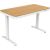 ACTIVEJET desk with electric height adjustment 140x70 ET119W-C white/oak