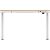 ACTIVEJET desk with electric height adjustment 140x70 ET119W-C white/oak