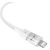 Baseus Gem USB to IP 2.4A fast charging cable 1 m White