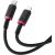 Baseus Dura Type C fast charging cable for iP 20 W 1 m Black, Red