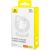Baseus Gem USB A to USB C fast charging cable 1 m 100 W White