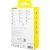Baseus Gem USB A to USB C fast charging cable 1 m 100 W White
