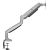 Maclean monitor mount, computer screen holder, double arm, with gas spring, 17"-45", 16 kg, MC-969