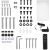 Maclean electric ceiling TV mount, TUYA support, max VESA 600x400, 90st swivel remote control, 32"-75", 35kg, MC-490
