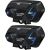 Fodsports M1-S Pro motorcycle intercom two-pack (black)