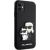 Karl Lagerfeld PU Saffiano Karl and Choupette NFT Чехол для iPhone 11 черный