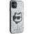 Oriģinālais maciņš KARL LAGERFELD Glitter Choupette Patch KLHCN61G2CPS priekš Iphone 11| Xr Silver