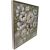 Wall art WALLY 60x60cm, white flowers