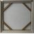 Wall art WALLY 60x60cm, white flowers