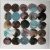 Wall art WALLY 60x60cm, blue abstract circles