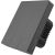 Smart WiFi wall switch SONOFF M5-3C-80 (3-channel, for frame, graphite)