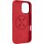 Fixed MagFlow | Back cover | Apple | iPhone 16 | Liquid silicon | Red