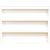 Shelf LESTER 48x10xH36cm, white melamine