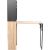 Bar shelf with table HANNES 44x122(30)xH170cm, rustic melamine