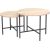 Coffee table HANNES 50x50xH40cm, rustic melamine
