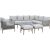 Garden furniture set MEDINA 5-parts, beige