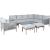 Garden furniture set MEDINA 5-parts, beige