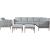 Garden furniture set MEDINA 5-parts, beige