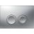 Geberit Delta25 Flush Plate for Dual Flush - Matt Chrome Plated