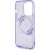 Guess PC|TPU Flowers Ring Glossy Logo MagSafe  maciņš iPhone 15 Pro Max violets