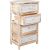 Chest of drawers KASEKE with 4-storage units 40x29x73cm, natural