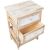 Chest of drawers KASEKE with 3 storage units 40x29x58cm, natural